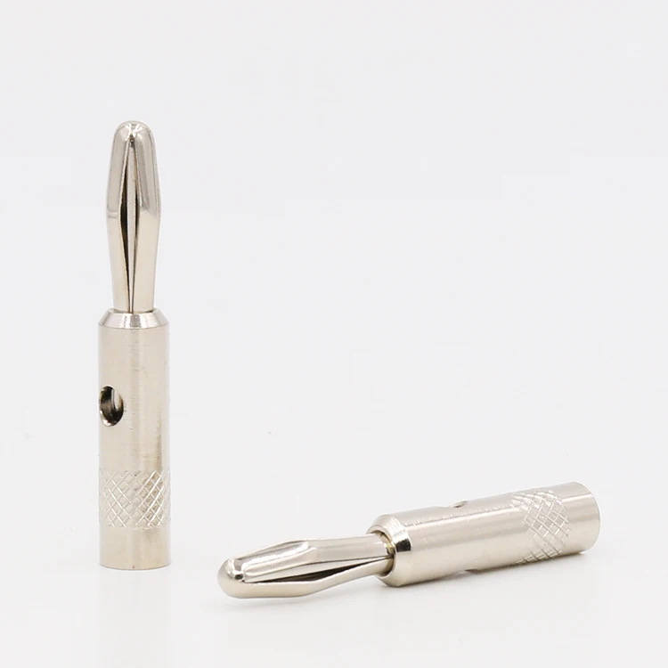 8 шт. родиевое покрытие аудио разъем типа банан акустический кабель адаптера hifi