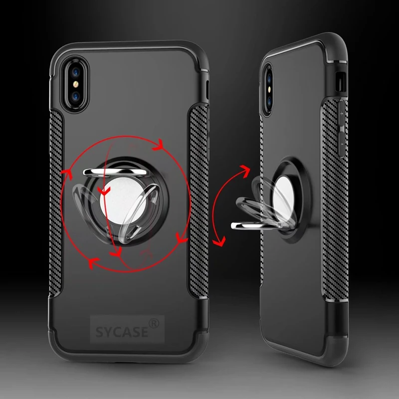 Sycase для samsung S7 край S8 S9 плюс Note9 8 C8 A6 plushybrid силиконовый ПК чехол-Броня с
