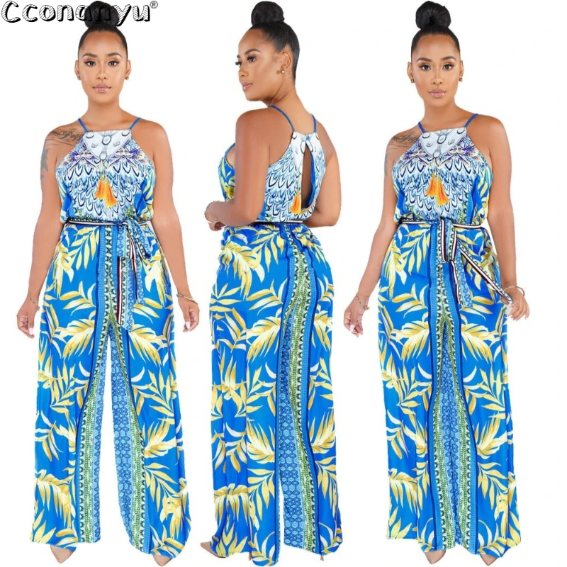 2019 летние комбинезоны на бретельках популярные Стильные брюки с широкими