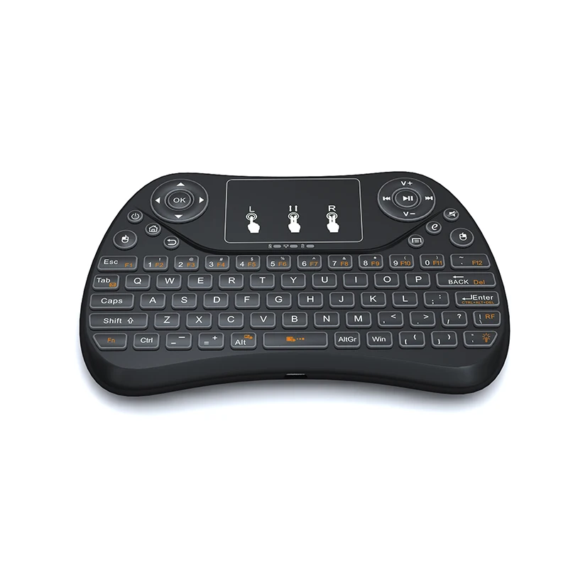2.4 г мини Беспроводной клавиатуры QWERTY клавиатура 78 Ключи с тачпадом для ПК/Android ТВ
