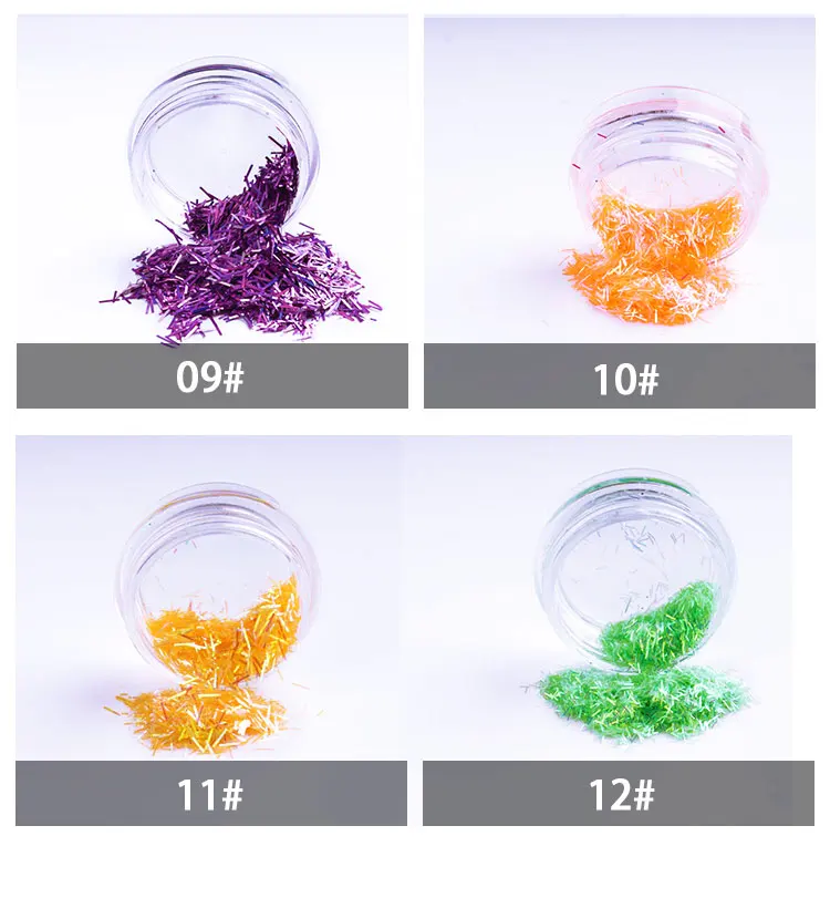 Горячая 20 г 0 5*4 3d полосы блестки для одежды свадьбы и ногтей diy украшения 12 цветов
