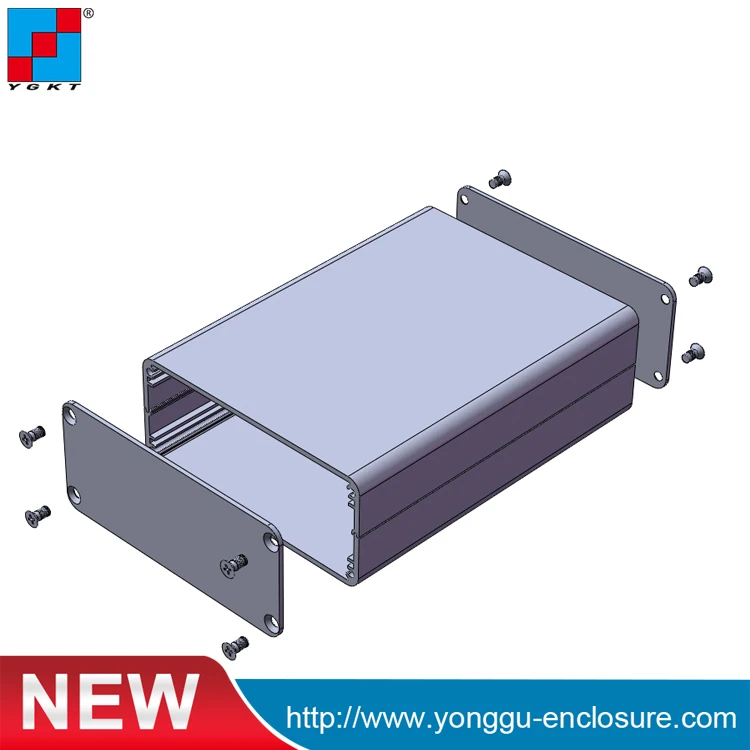 Электронный корпус металлический экструзионный алюминиевый Пескоструйный