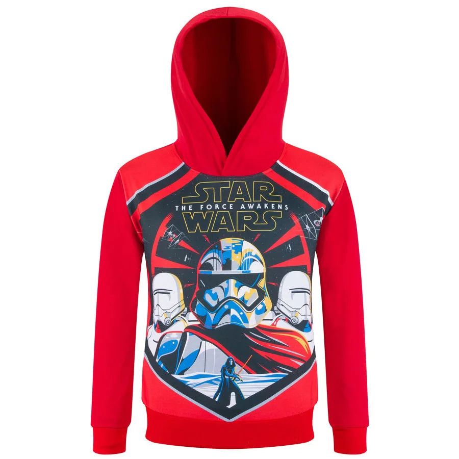 Red star wars Футболки с длинными рукавами и капюшоном для мальчиков и девочек «пять ночей с Фредди» Детская одежда Fnaf/одежда футболка для малышей Верхняя одежда для малышей - Цвет: Red star wars