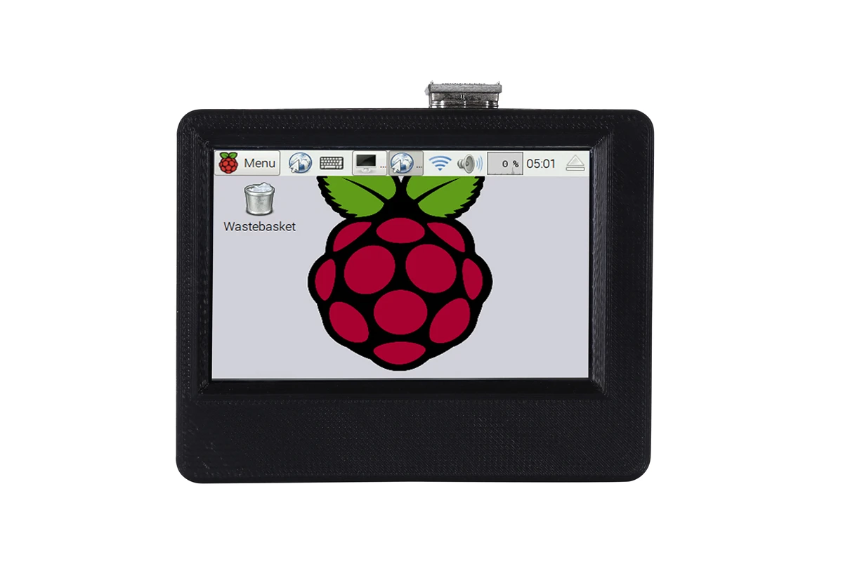 3,5 дюймовый 800x480 USB HDMI lcd дисплей сенсорный экран 3D чехол с принтом с охлаждающим вентилятором для Raspberry Pi
