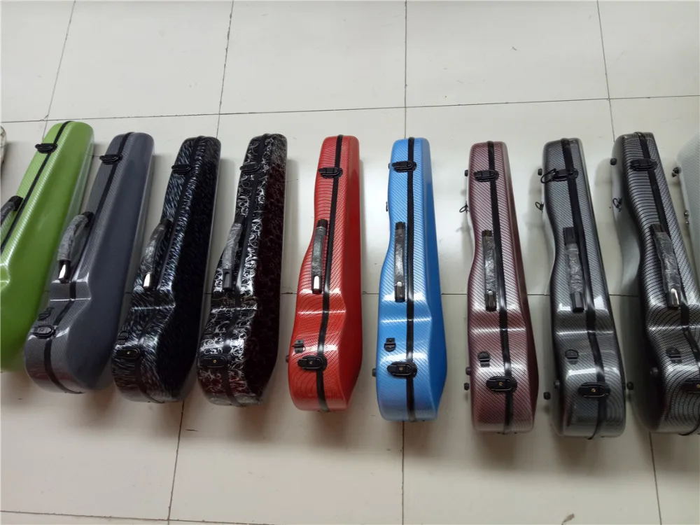 Чехол из 4/4 стекловолокна для скрипки желтого белого черного синего красного