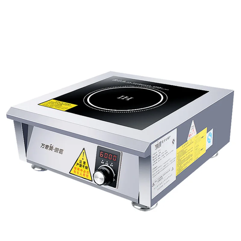 Промышленная индукционная плита плоская высокой мощности 6000 Вт столовая