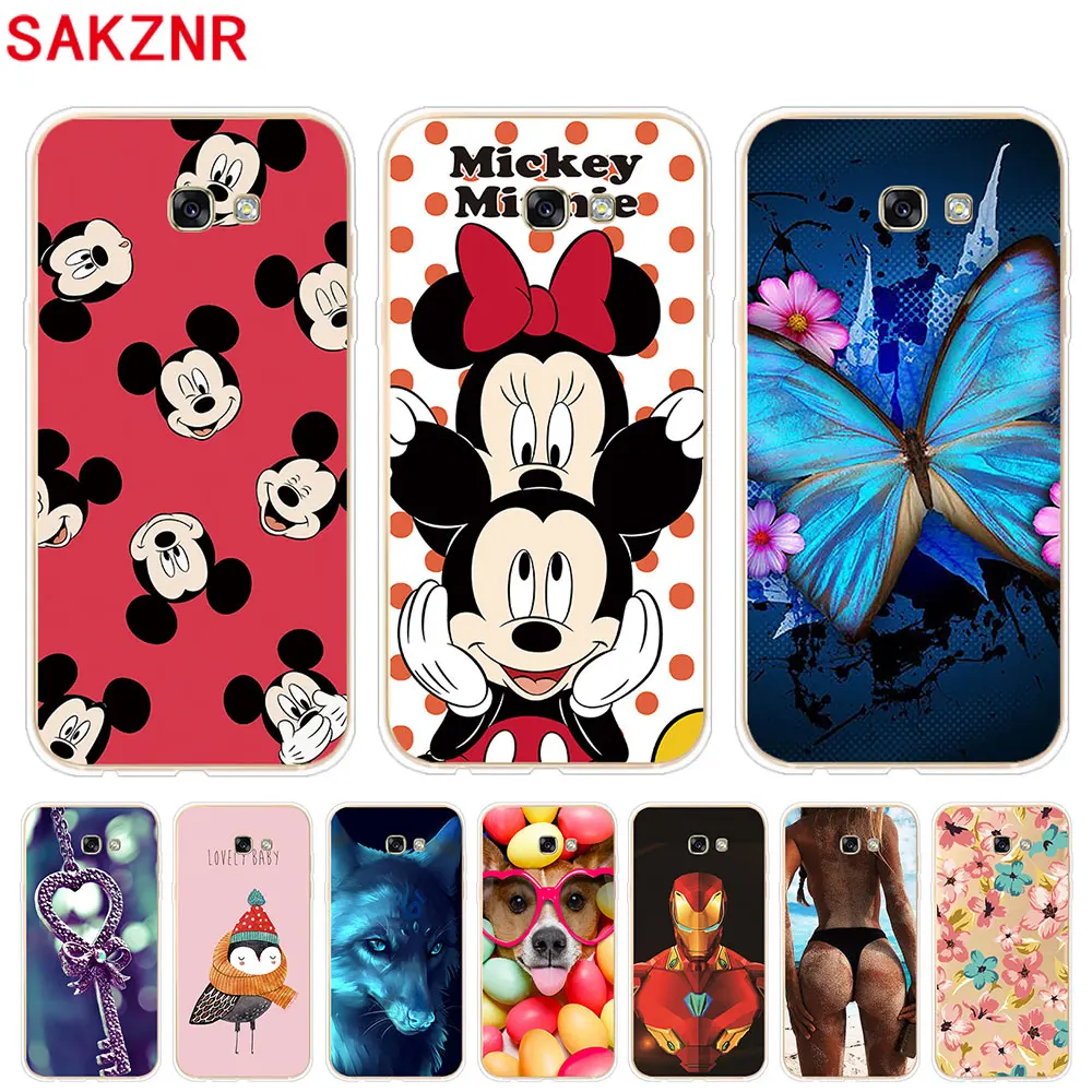 Soft Silicone Case For Samsung Galaxy A3 A5 A7 2017 Cases Transparent Phone Back Cover |