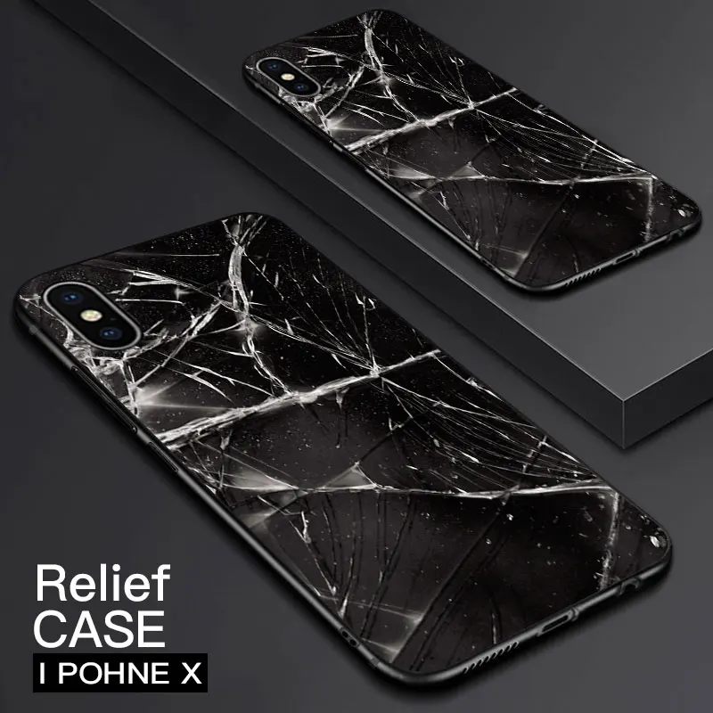 Для iPhone X Ретро 3D рельеф Мрамор Камера Тотем китайской культуры всемирного