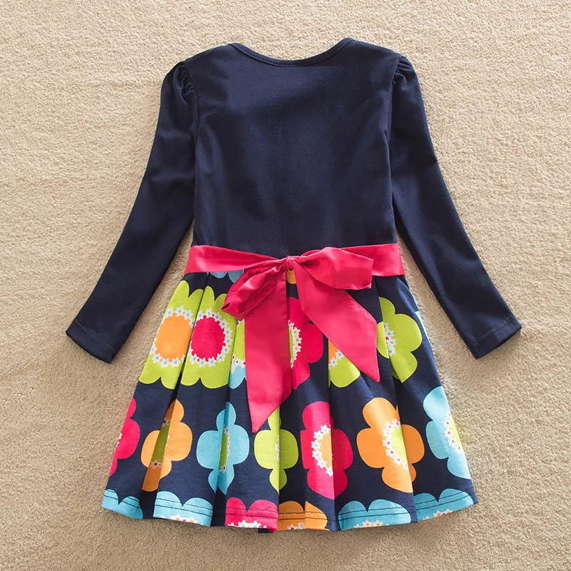 IENENS Autumn Spring Infant Kids Children Girl Clothes Child Clothing Grils fashion Cotton Print Dress Dresses Long Sleeves | Детская