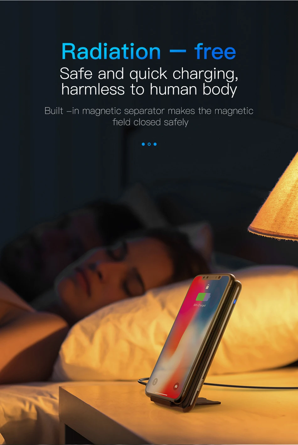 Baseus 10 Вт 3 катушки Беспроводное зарядное устройство для iPhone X/XS/XR Max 8 8 Plus 11 Pro для samsung Note 9 Qi беспроводной зарядный коврик