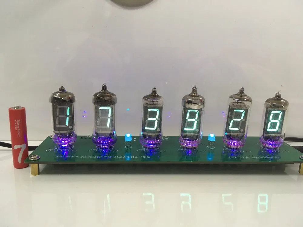 

6 Bit LED Glow Digital Clock Nixie Tube Clock Kit DIY Electronic Retro Desk Clock 5V Micro USB Powered