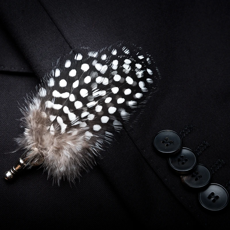 JEMYGINS, дизайн, Натуральное перо, изысканный галстук-бабочка ручной работы, булавка-брошь, подарок, набор в коробке для мужчин, Свадебная вечеринка, галстук-бабочка