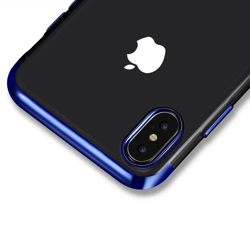 Для iphone XS XR MAX TPU мягкая оправа прозрачная задняя силиконовая чехол для 7 8 plus на 5 5S
