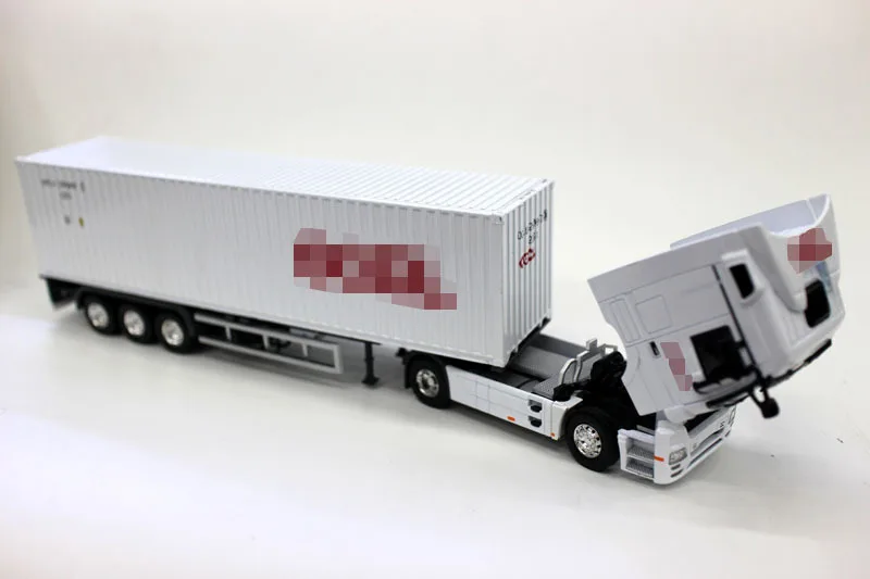 Грузовик контейнер 1:50 соотношение литой металл экспресс Dhl грузовик модель автомобиля Стайлинг транспортер детские рождественские игрушки