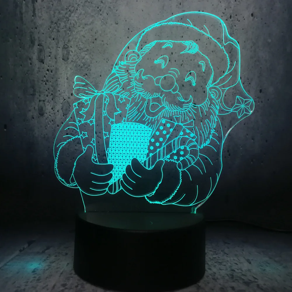 3D лампа Светодиодная ночник Luminaria выставка освещение дисплей домашний Декор