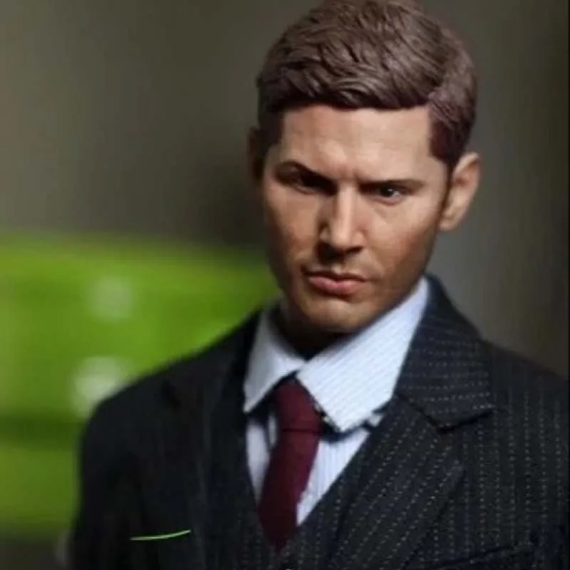 Mnotht 1/6 зло форц супернатура Дин Winchester головка резьба JENSEN голова духов модель для 12