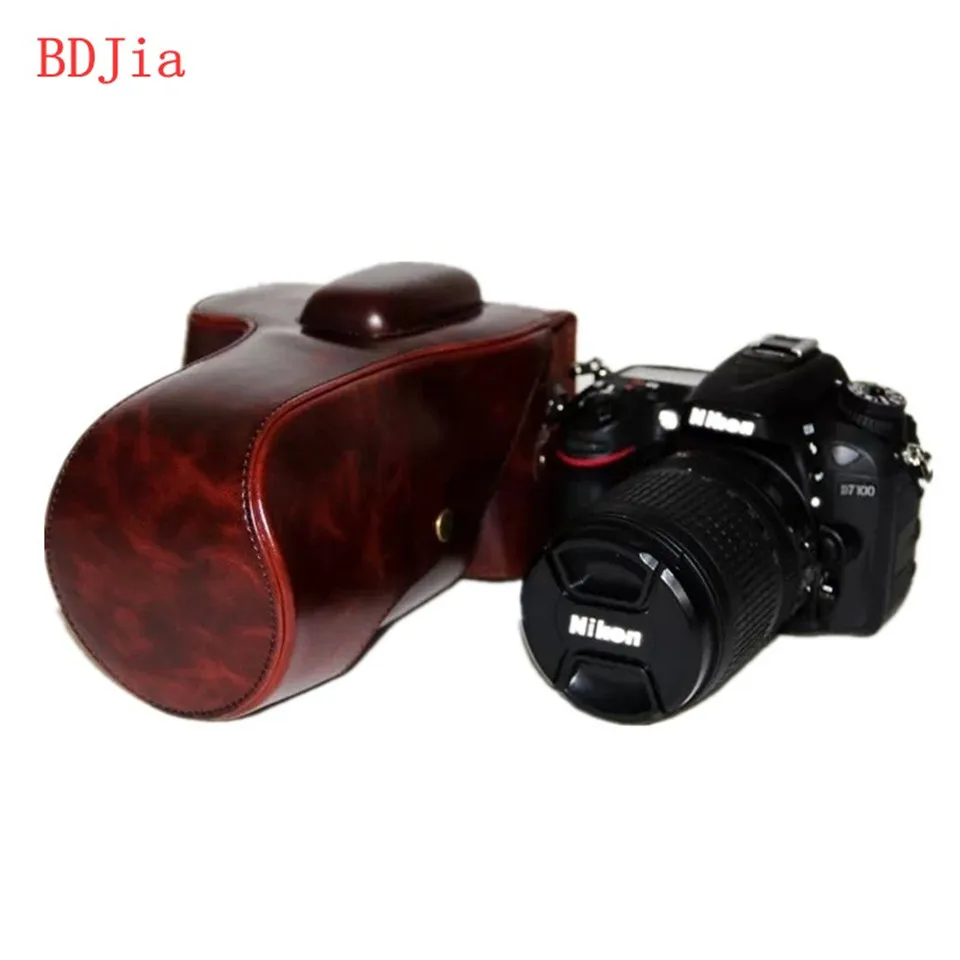 Чехол-сумка из искусственной кожи для камеры Nikon D7200 D7100 DRSL без ремешка 3 вида
