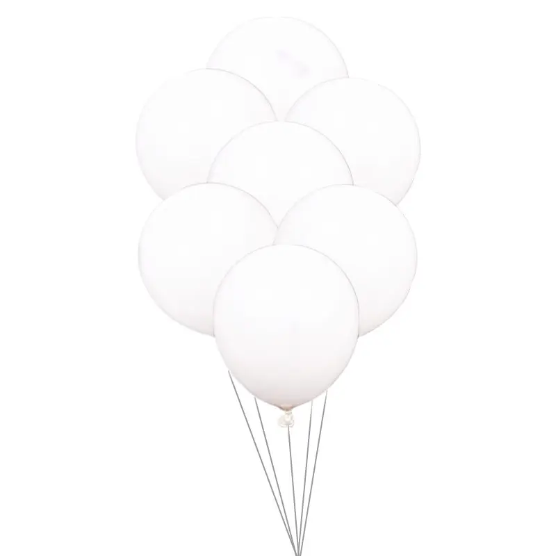 S (white) GOGO PAITY 30 шт./лот 5-дюймовый цветной круглые латексные шарики детские праздничные вечерние макет декоративные шары оптом - Цвет: S (white)