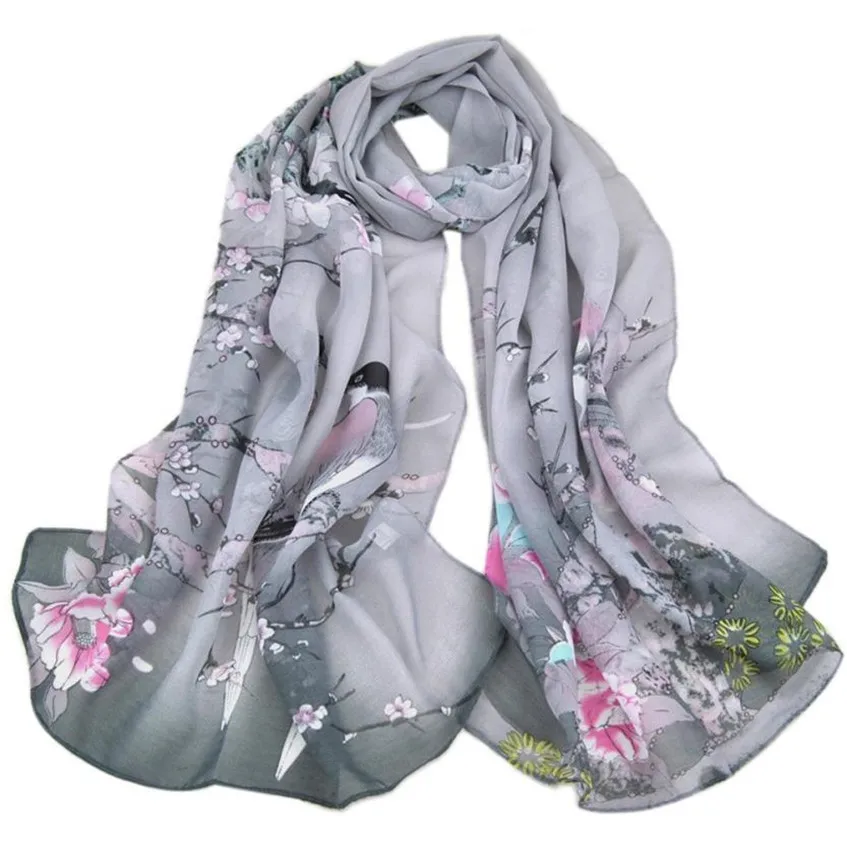 Мода Женщины Длинные Leopard Тень Шаль Обруча Шарфа Шифон Шарфы|chiffon scarf|shawl scarffashion scarf