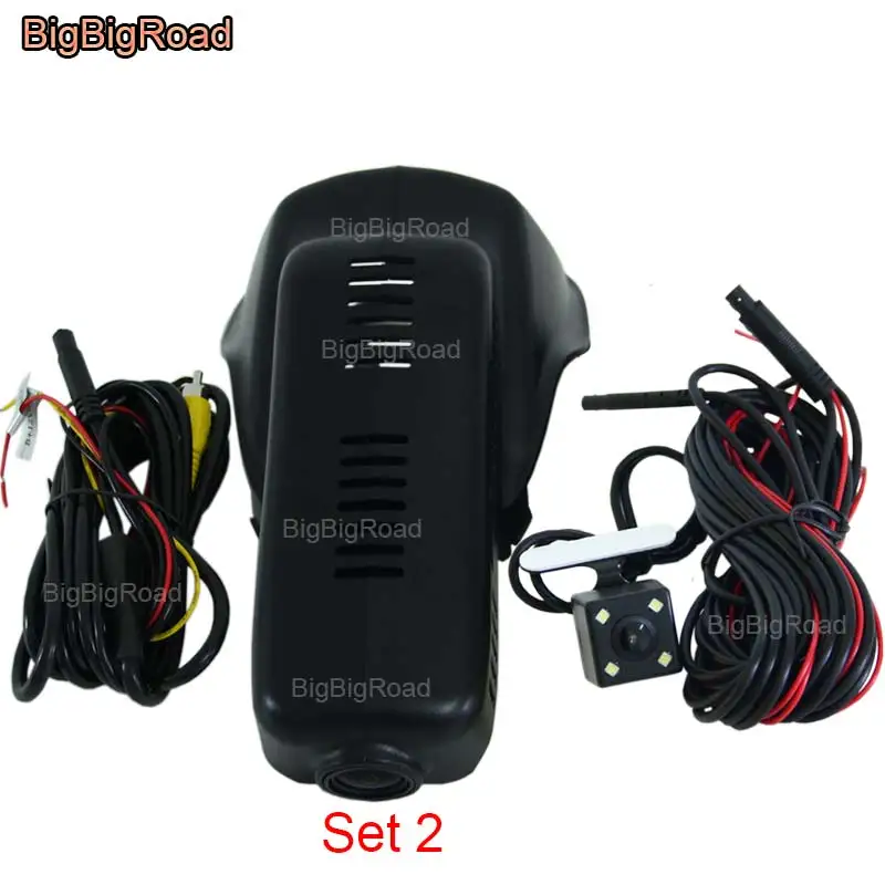 Set 2 Dual Cameras BigBigRoad для автомобиля беспроводной доступ в Интернет, DVR видеокамера авторегистратор Камера для volvo XC60 XC 60 2009 2010 2011 2012 2013 /S60L - Название цвета: Set 2 Dual Cameras