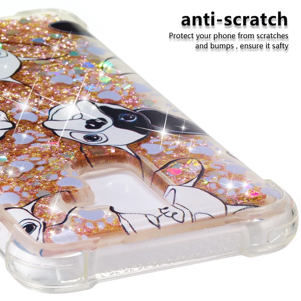 Shockroof With Picture Cute Glitter Floating Quicksand Case For Samsung Galaxy A6 2018 TPU Flowing Liquid Plus | Мобильные телефоны