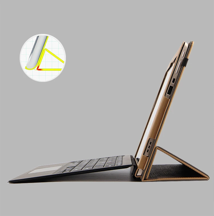 Для lenovo Ideapad Miix510 12,2 дюймов складной смарт-чехол с подставкой, чехол из искусственной кожи для lenovo MIIX5 MIIX 510 12,2 '', чехол