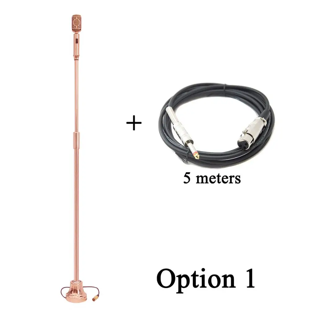 Z9 option 1 Coolvox 360 градусов Поворотный Проводной Классический металлический винтажный микрофон Ретро микрофон со встроенным гидравлическим цилиндром Z9 - Цвет: Z9 option 1