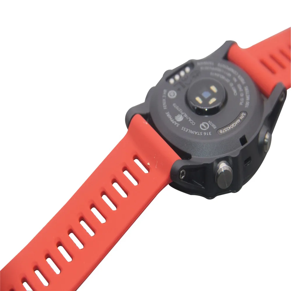 Ремешок силиконовый сменный для наручных часов Сапфировый Браслет Garmin Fenix 3 / HR