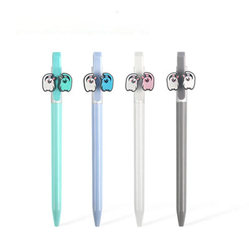 

1X Kawaii Couple Rabbit Gel Pen Rollerball Pen School Office Supply Student Stationery 0.5mm Black Ink