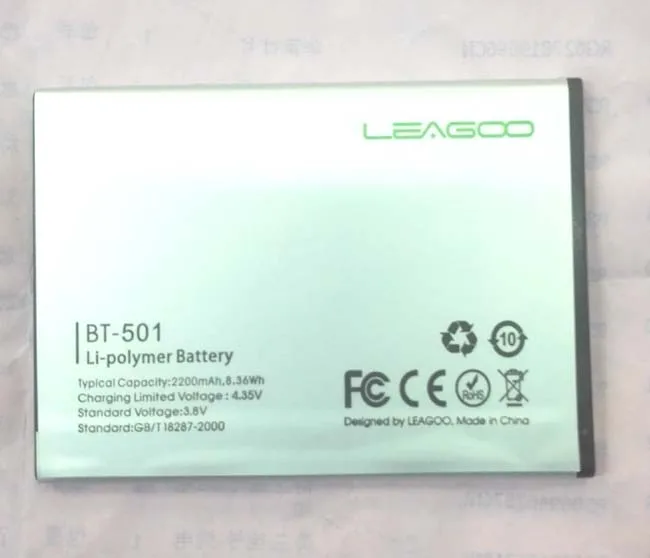Оригинальный аккумулятор LEAGOO Alfa 5 2200 мАч 3 8 в для телефона бесплатная