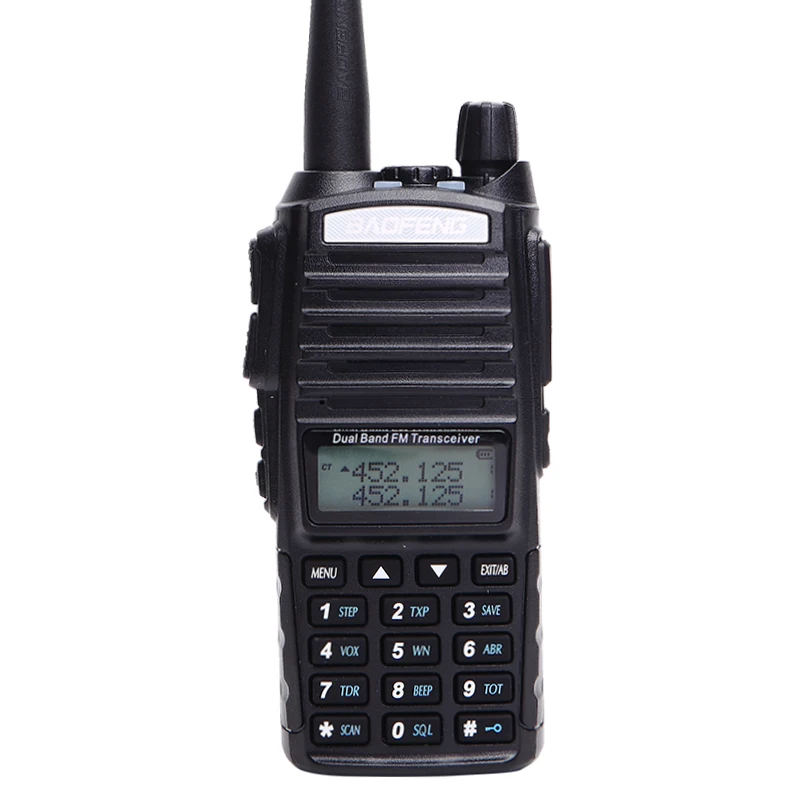 Baofeng UV-82 портативной рации 5 W двойной PTT УВЧ и УКВ радиолюбителей 2 способ радио для