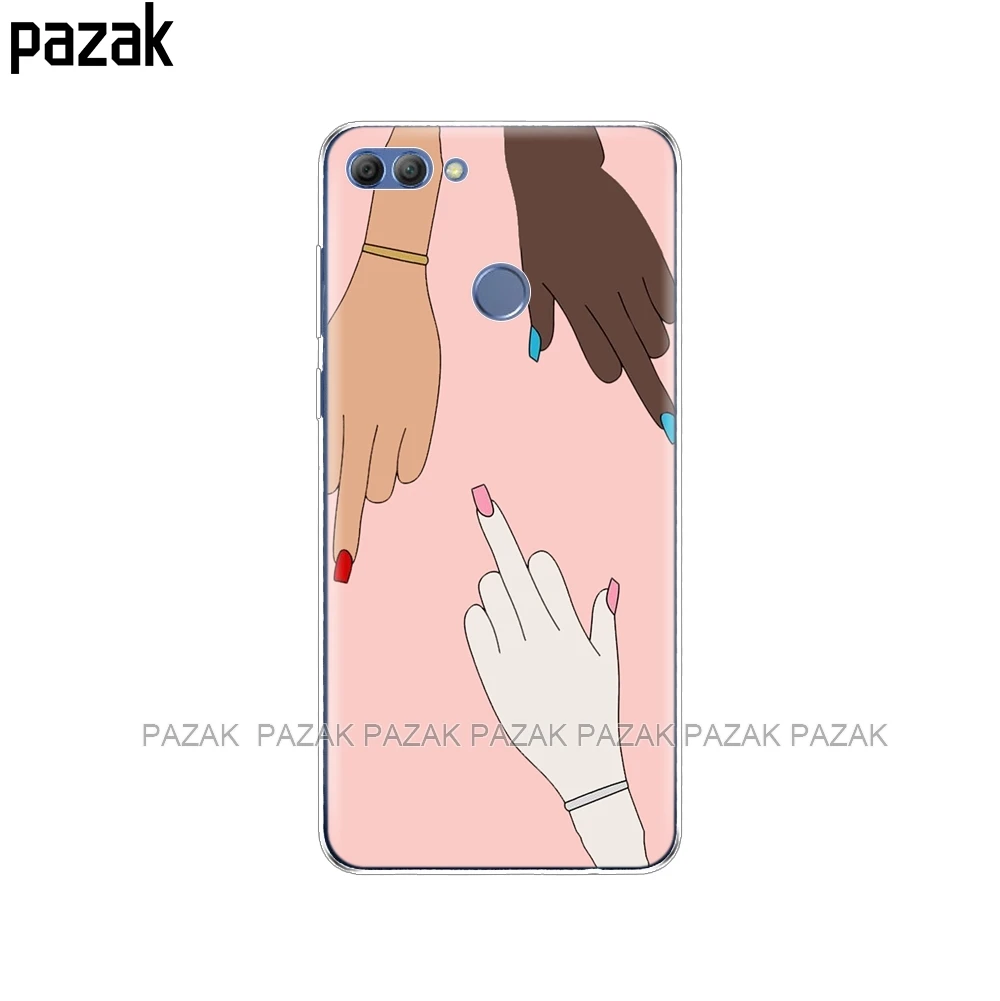 34530 Силиконовый чехол для телефона huawei p smart чехол Enjoy 7S чехол s для Psmart задняя крышка Полный 360 Защитный Мягкий ТПУ чехол Новинка - Цвет: 34530