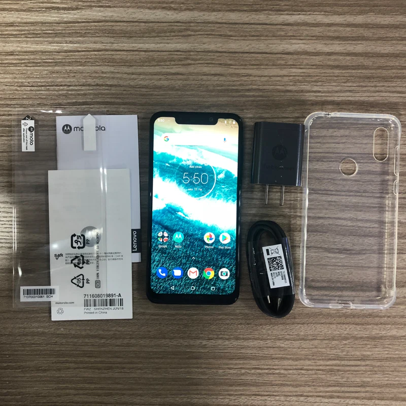 Смартфон Motorola MOTO P30 note, 6,2 дюймов, FHD, 6 ГБ ОЗУ, 64 Гб ПЗУ, Восьмиядерный процессор Snapdragon 636, 5000 мАч, Android 8,1, мобильный телефон