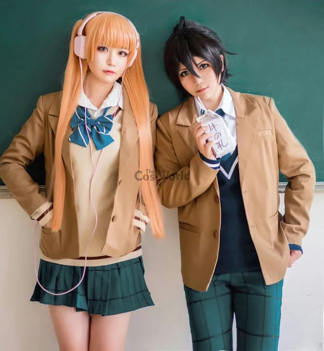 Анонимный шум Arisugawa Nino школьная форма пальто рубашка жилет юбка наряд Аниме