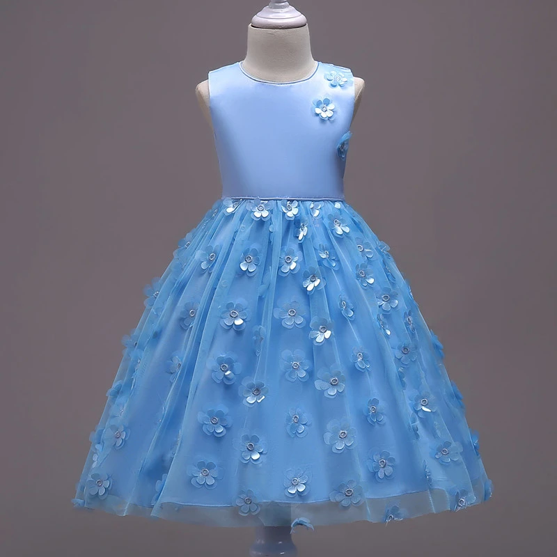 Yeedison Flower Girls Dress Sleeveless Children Wedding Party Dresses For Prom Gowns Costumes 2018 New Kids Princess | Детская одежда и