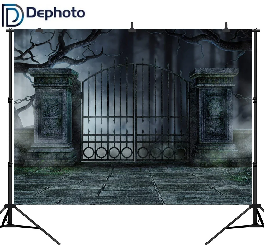 Декорации для фотосъемки винтажный камень дверь двор Террор Хэллоуин