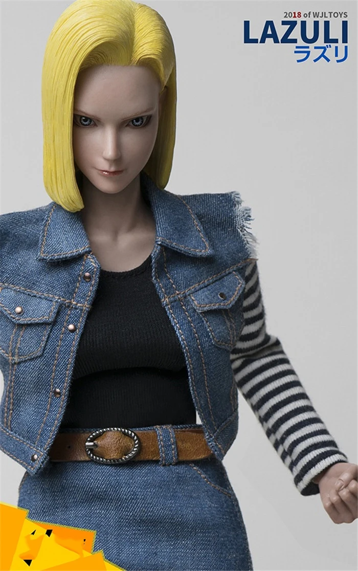Collectible TY-007 1/6 Dragonball Android 18 LAZULI PVC Cosplay Anime Naruto 12'' Female Action Figure Movable for Fans Gifts