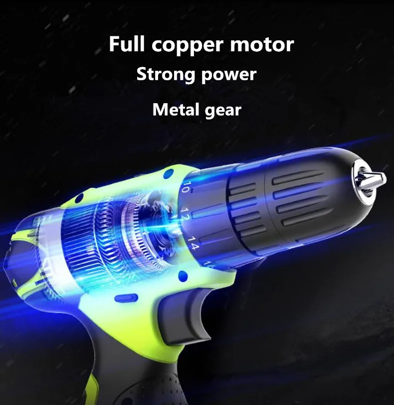 Xltown 12 v двухскоростная перезаряжаемая литиевая электрическая отвертка на