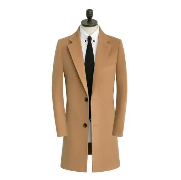 Корейское повседневное шерстяное пальто, мужские тренчи, пальто с длинными рукавами, мужское кашемировое пальто, masculino, английское осенне-зимнее, хаки, синее