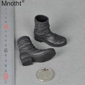 Mnotht 16 мужские черные корреспондентные ботинки обувь аксессуары Джеггинсы модель ботинок без ног внутри для 12 ''солдатиков игрушка экшн-фигурка