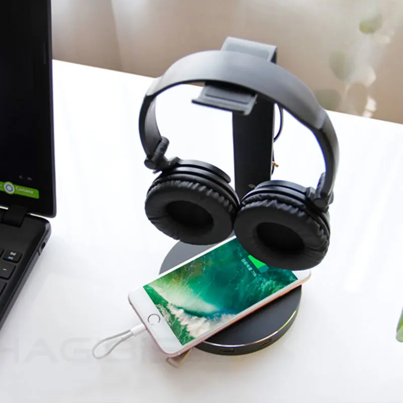 Вешалка для наушников hagilis USB 3 0 гарнитура подставка с 4 портами usb хаб дисплея