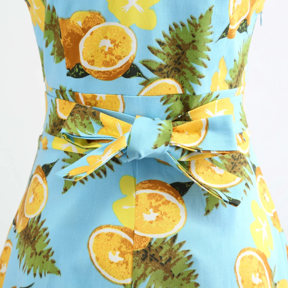 Женское винтажное платье в стиле ретро Joineles летнее размера плюс 5XL с принтом