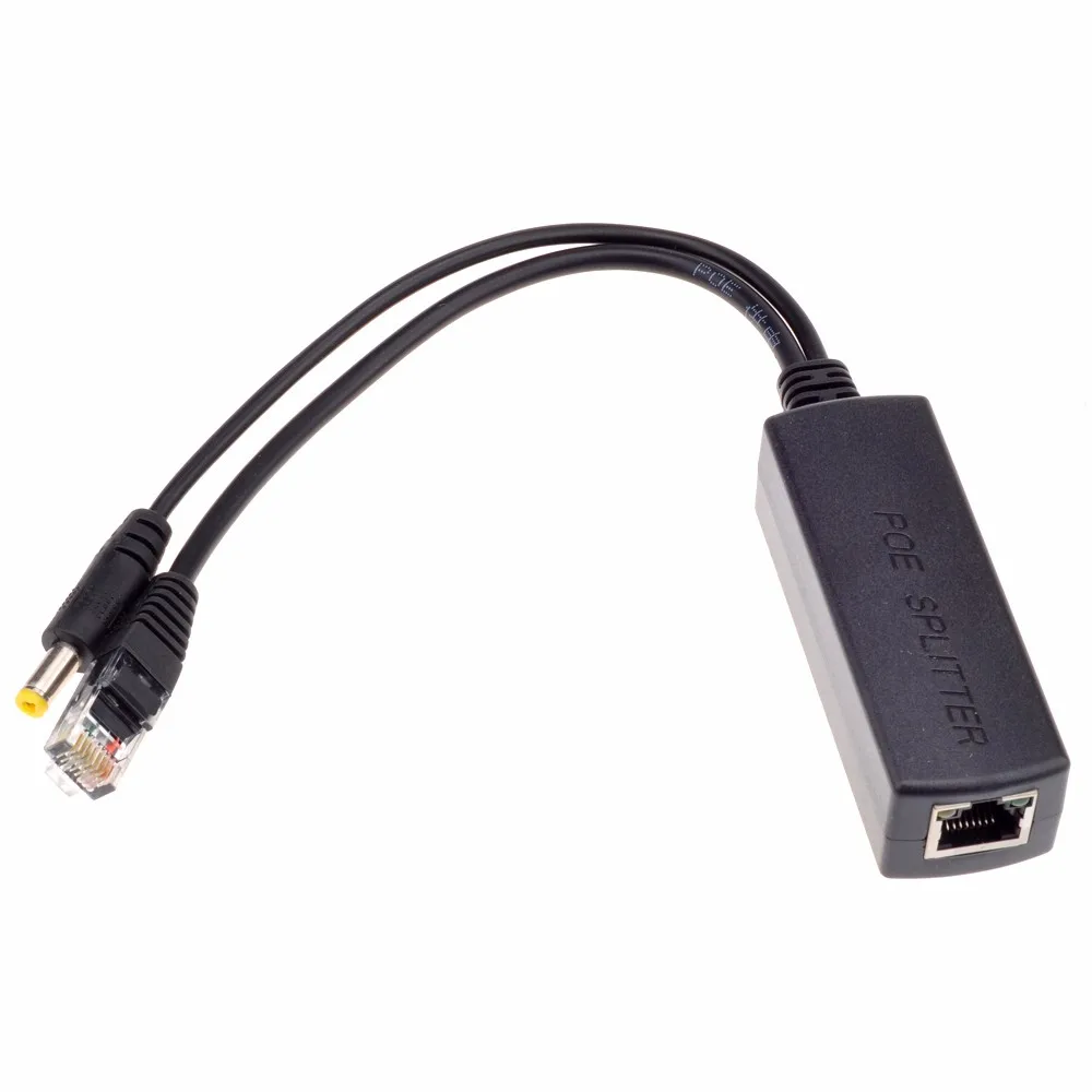 GADINAN мощность через Ethernet сплиттер 48 В вход и 12 В выход 48 В PoE сплиттер адаптер пусть 12 В DC IP камера становится POE камера