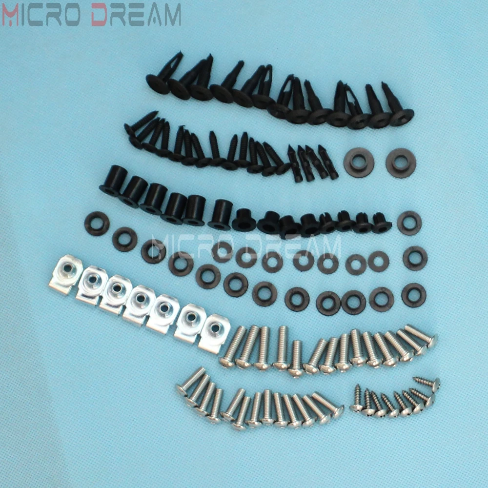 

92 Pieces Aftermarket Fairings Install Kits Body Fastener Nuts & Bolts & Screws Set For Suzuki GSX-R1000 GSXR1000 2005 2006