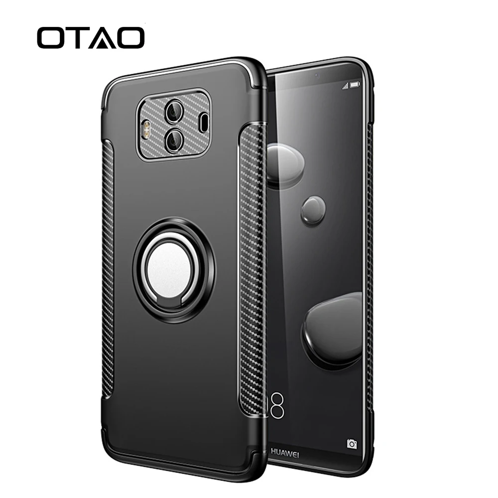 Магнитный чехол OTAO с кольцом держателем для Huawei Mate 20 10 Pro P20 P30 P10 Lite Nova 3 3i 4 Honor 9