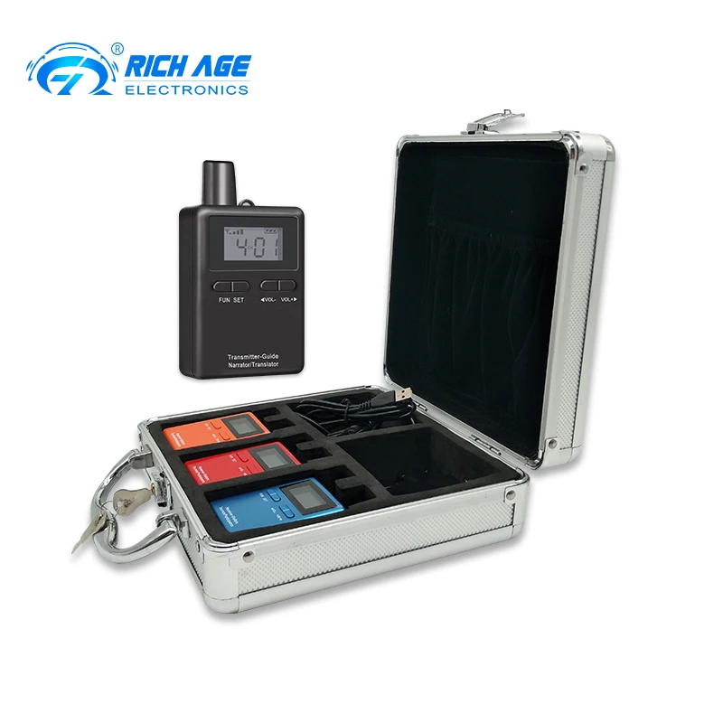 

RichiTek Audio Guide Tour Mic 2 передатчика + 1 приемник для туристического гида с конденсаторным микрофоном