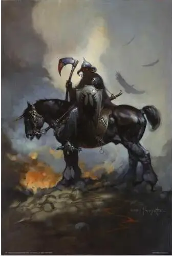 Дилер смерти-FRAZETTA художественная фантазия Шелковый постер декоративная стена краска 24x36 дюймов