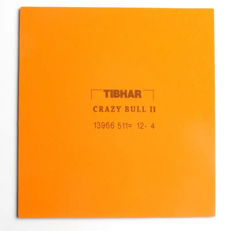 Оригинальная резиновая накладка Tibhar CRAZY BULL II для настольного тенниса 40 + игры в