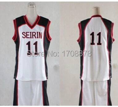 6 стилей куроко но басуке сейрин баскетбольная форма косплей костюм номер 4 7 10 11 16