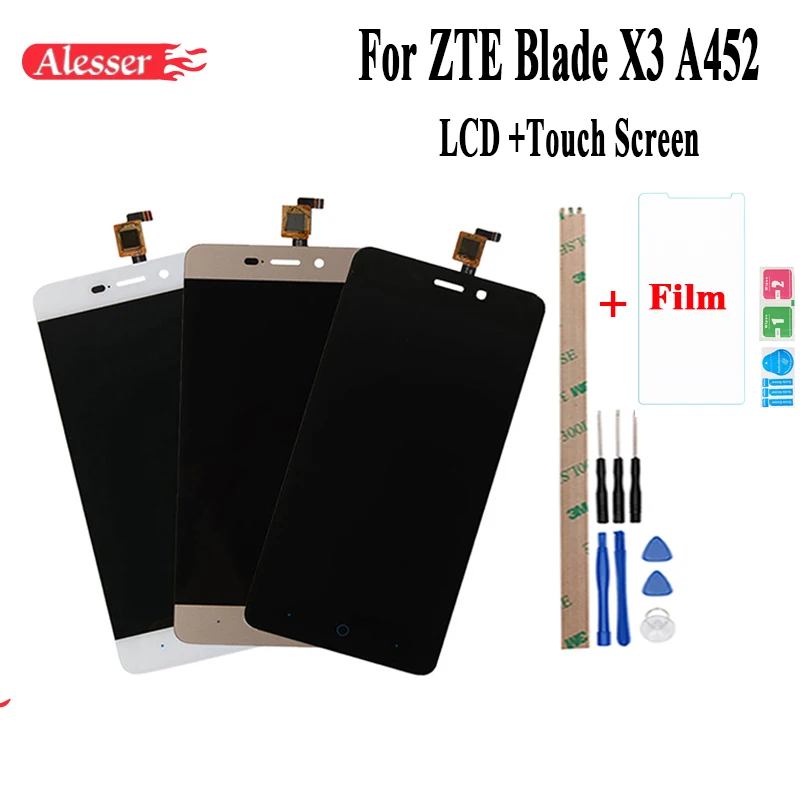 Alesser для zte BLADE X3 A452 t620 ЖК дисплей и инструмент ремонта сенсорного экрана в сборе